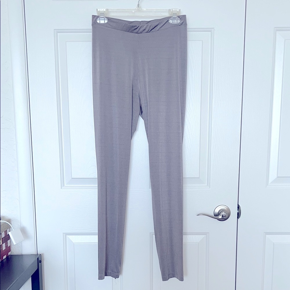 Luxurious Silver Leggings by Fluxus